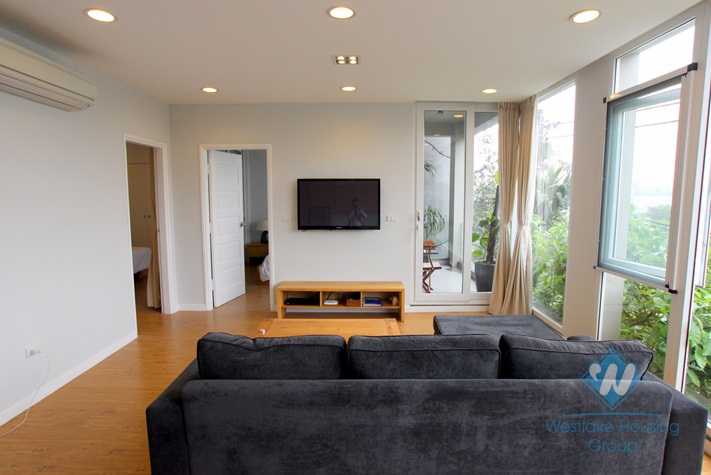 High quality apartment with 2 bedrooms, nice lake view in Dang Thai Mai, Westlake area